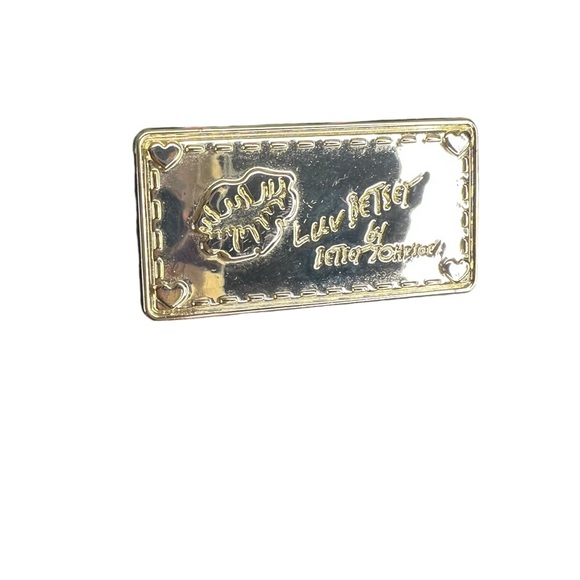 Luv Betsey Johnson Sadie Mini Sequin Black Rose Quilted Backpack - Picture 9 of 10